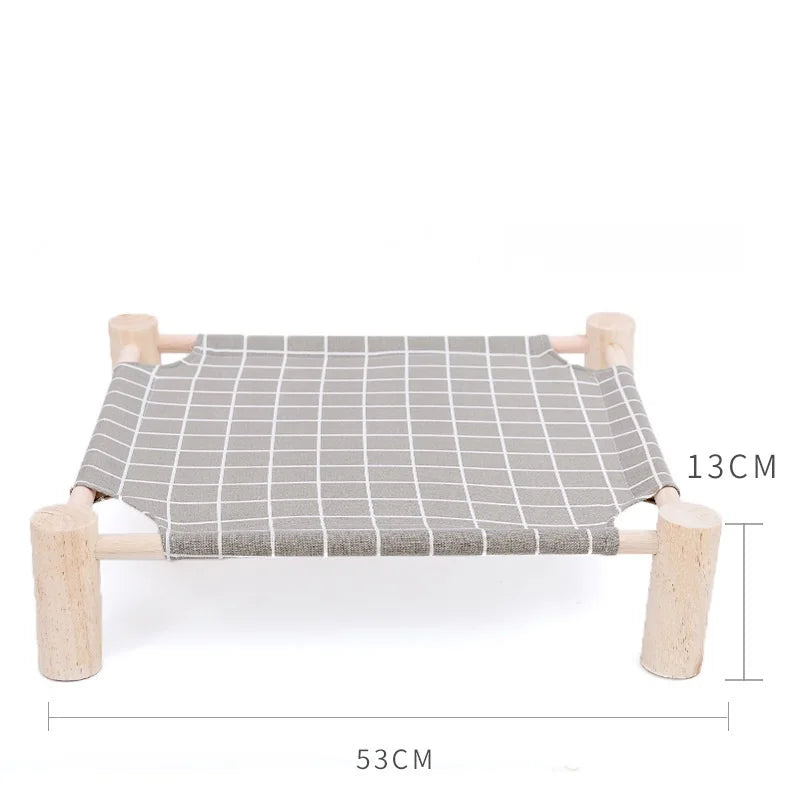 Canvas bed frame detail