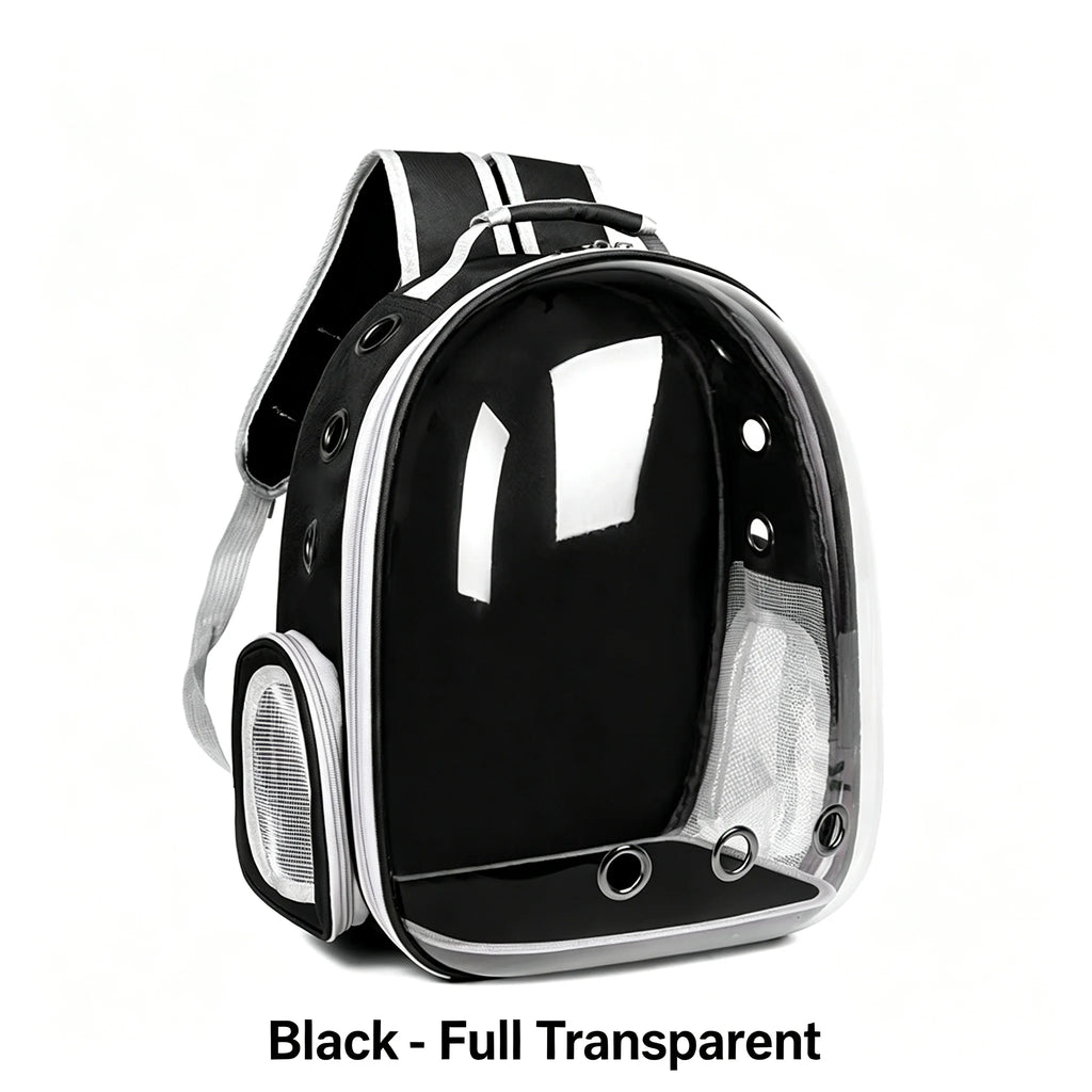Hard shell cat backpack with a clear bubble window