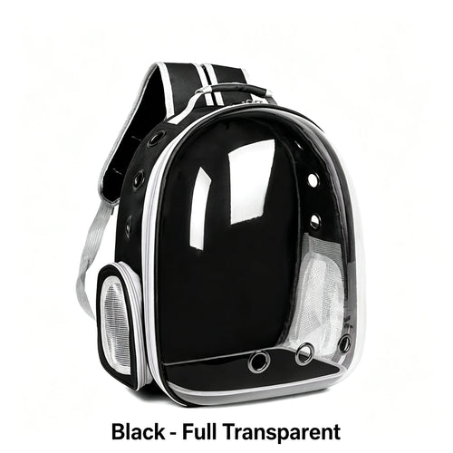 Hard shell cat backpack with a clear bubble window