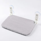 Folding mesh window hammock on suction cups
