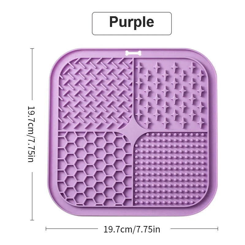 Slow Feeding Lick Mat with Suction Base