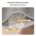 Litter mat in front of a litter box