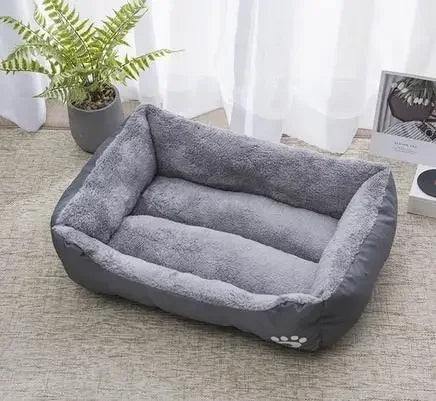 Bolster Cat Bed with Plush Lining