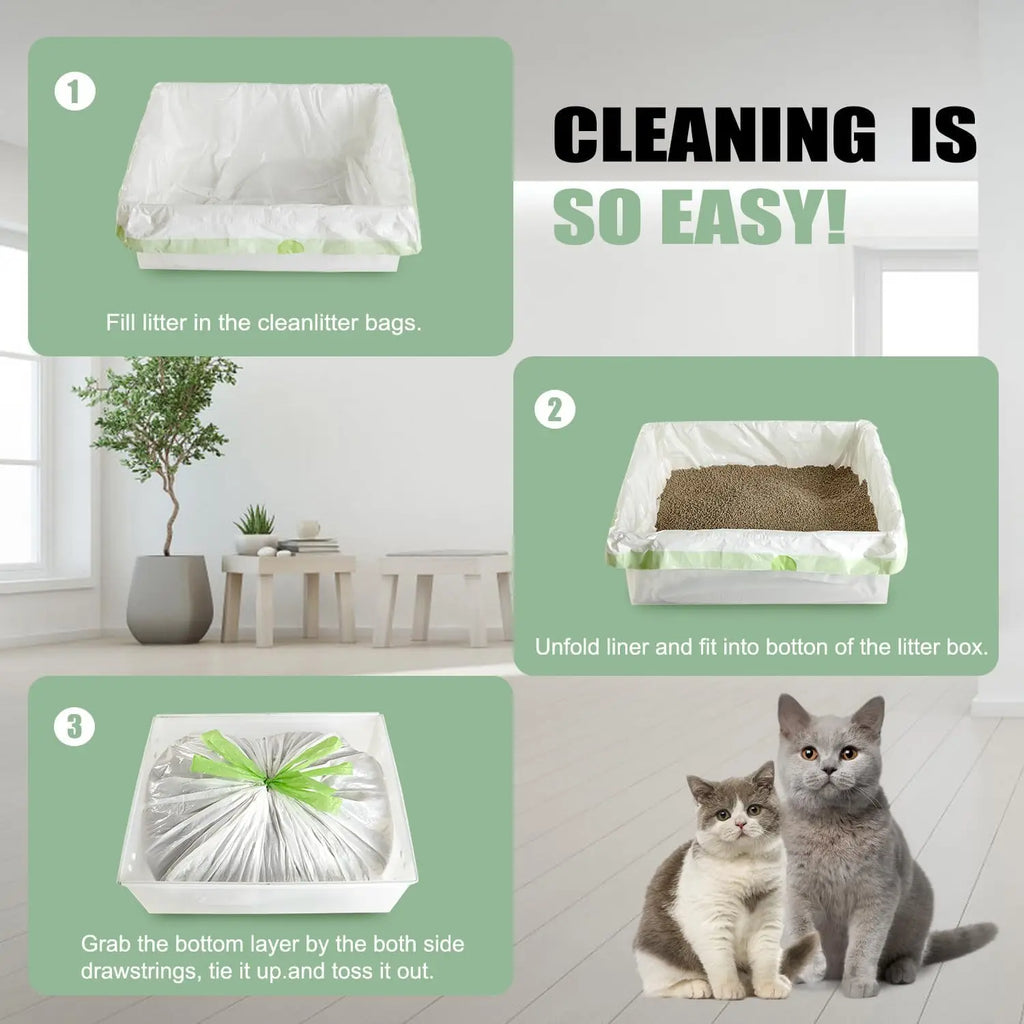 Pack of litter box liners