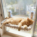 Round Pom Pom Window Bed