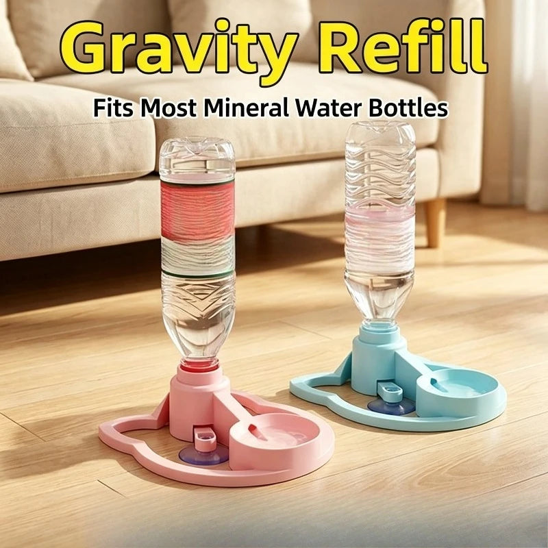 Bottle unclipped from the bowl