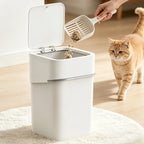 Sealed Litter Waste Bin with Scoop Rest