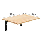 Wall Feeding Shelf with Two Steel Bowls