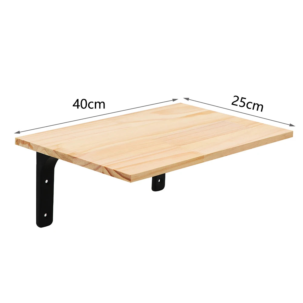 Wall Feeding Shelf with Two Steel Bowls