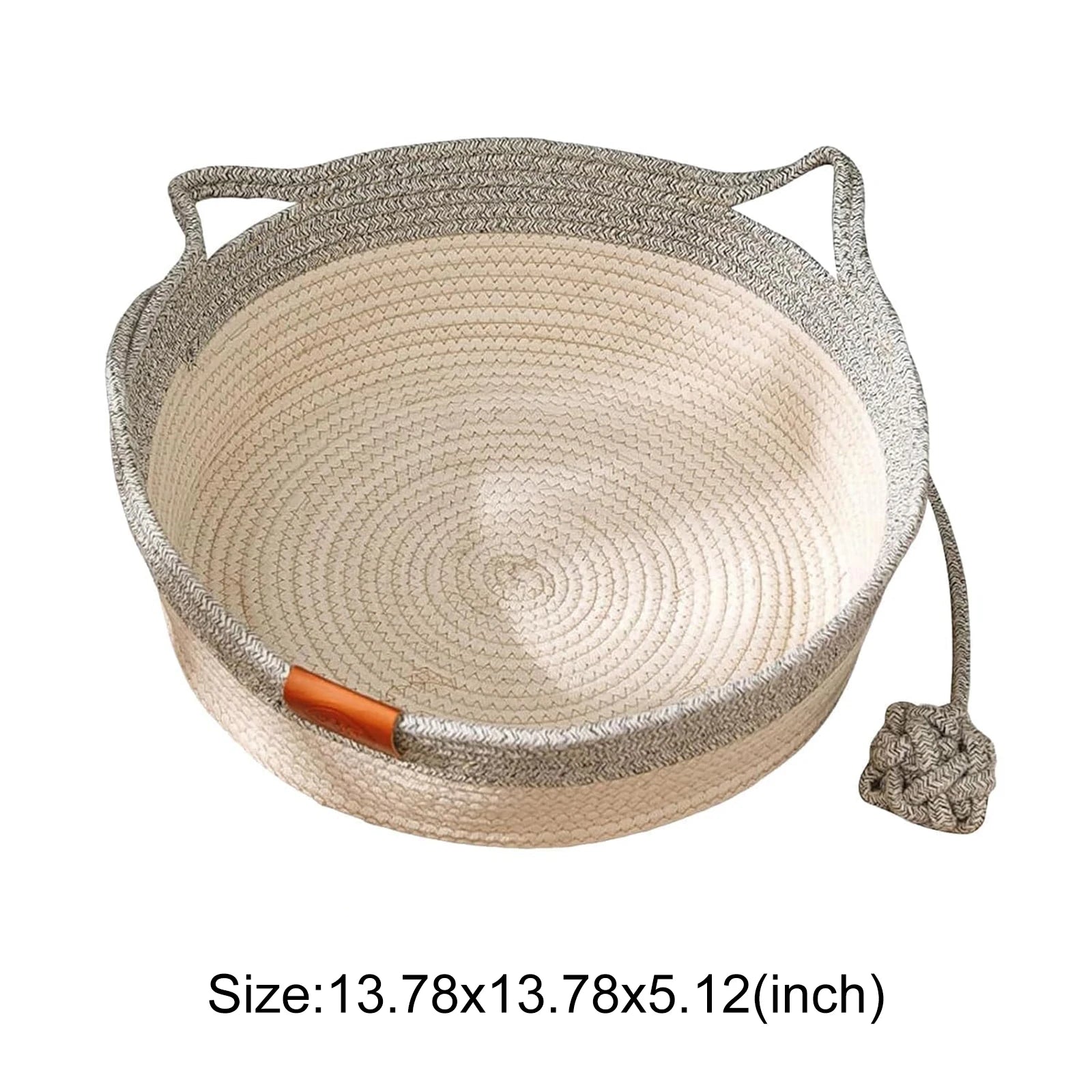 Woven Cotton Rope Cat Basket
