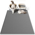 Double layer honeycomb cat litter trapping mat