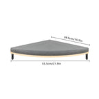 Cat lying on the curved wall shelf