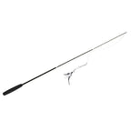 Cat teaser wand with feather lure on a line