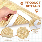 Cat scratching the angled sisal panel