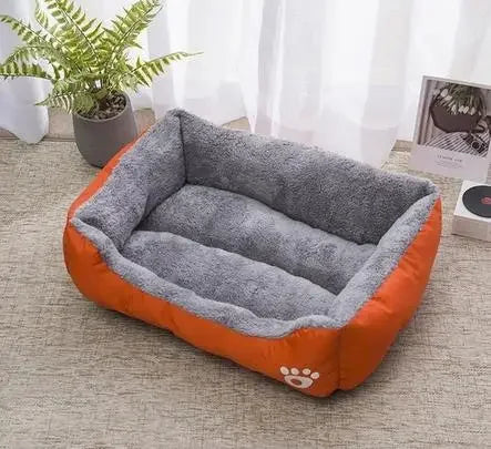 Bolster Cat Bed with Plush Lining