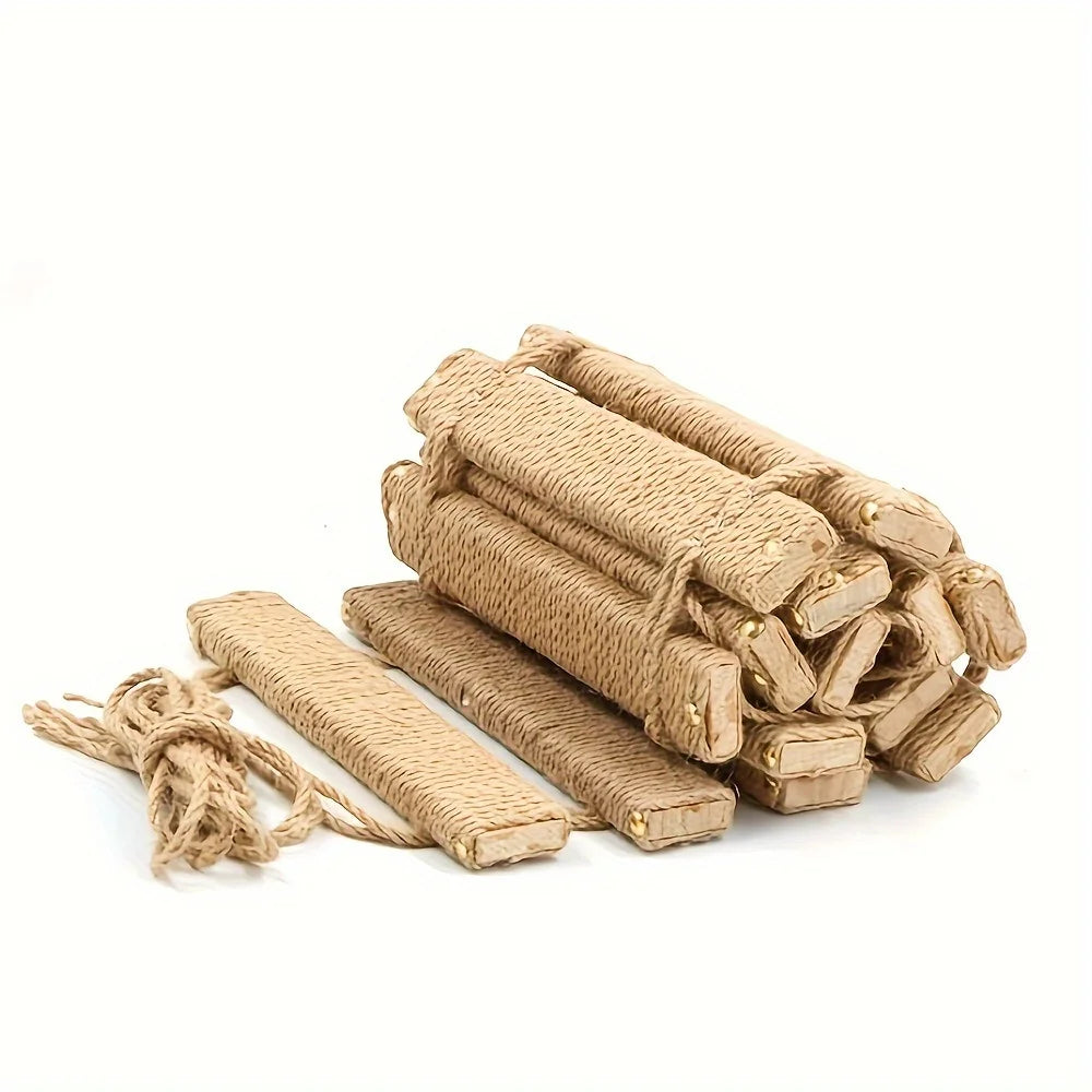 Sisal wrapped rungs close up