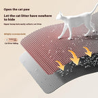 Trapped litter tipped out of the mat