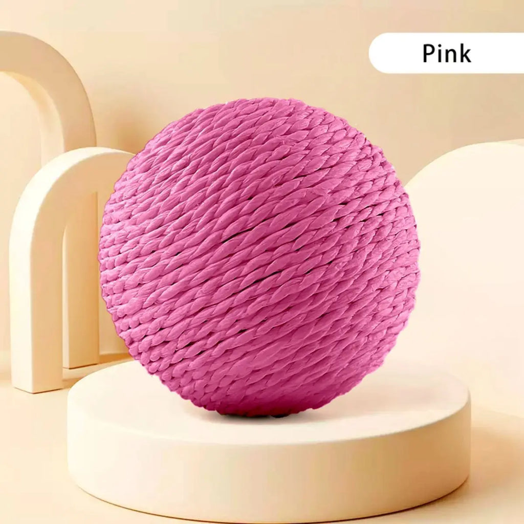 Sisal cat ball on a floor