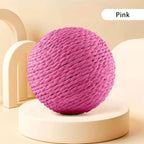 Sisal cat ball on a floor