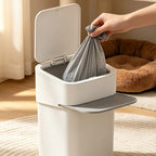 Sealed Litter Waste Bin with Scoop Rest