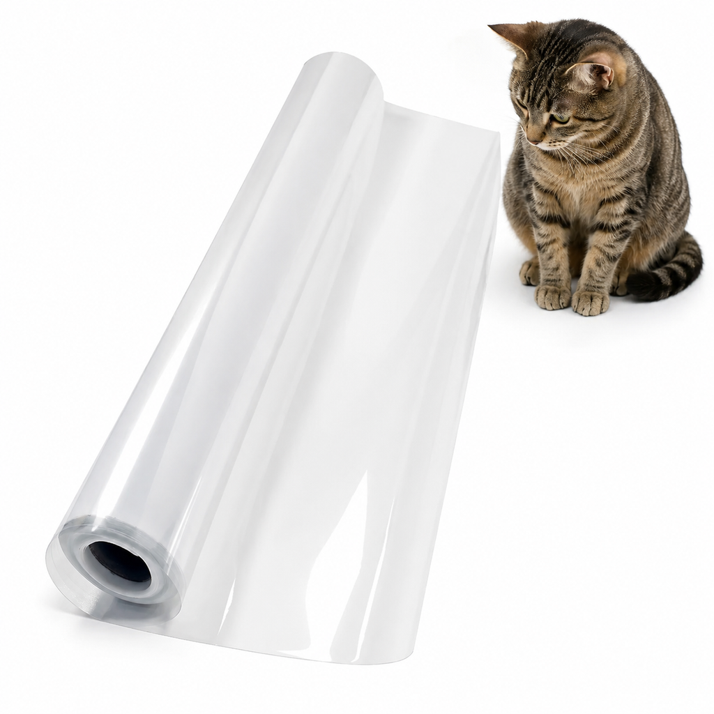 Clear wall protection film roll