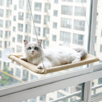 Window hammock on a metal frame