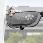 Felt window hammock on suction cups
